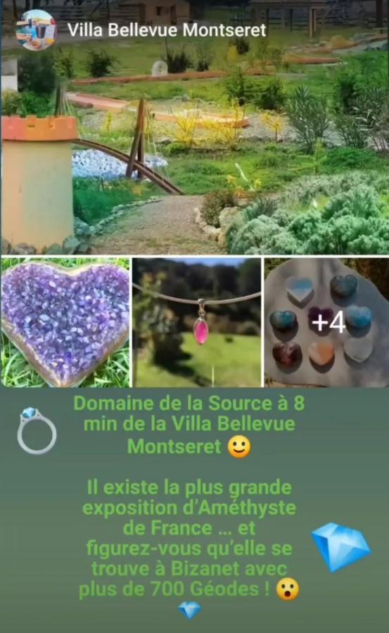 Villa Entiere Bellevue - Balneo - Piscine - Clim Montséret Екстериор снимка